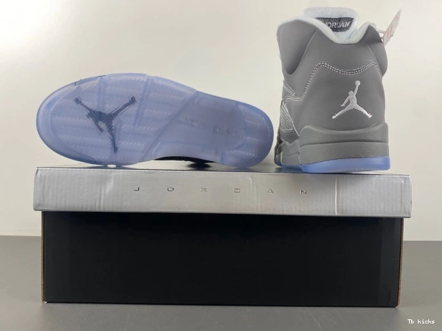 Rep TBK Grey Wolf Jordan Retro 5 Air 136027-005 0728